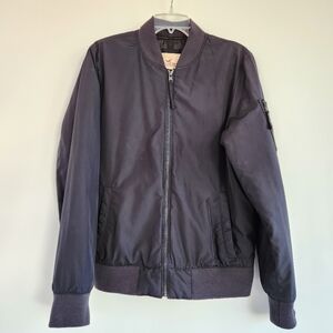 Hollister Men's Dark Gray Bomber Jacket